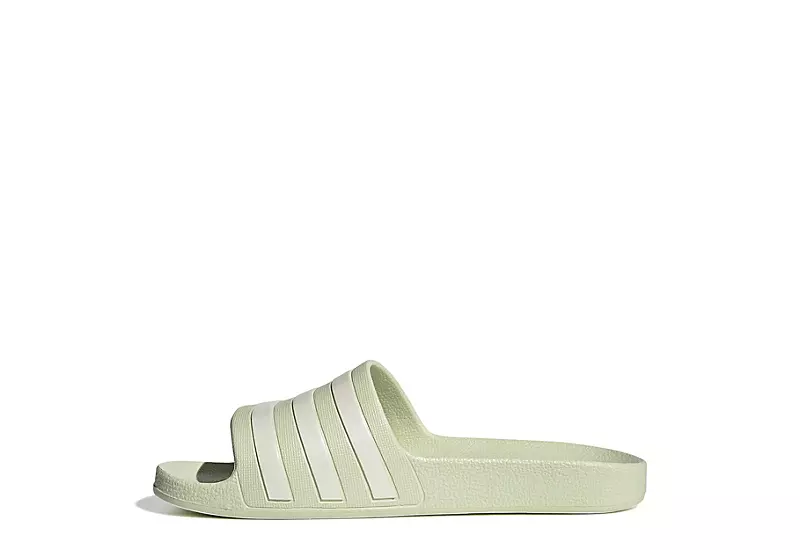 Adidas Womens Adilette Aqua Slide Sandal - Pale Green 5 Adidas Womens Adilette Aqua Slide Sandal - Pale Green - Image 3