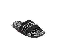 Adidas Womens Adilette Comfort Slide Sandal - Black