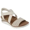 Skechers Womens Arch Fit Beach Kiss Sandal - Natural -Shoe Shop US 01 202836 00