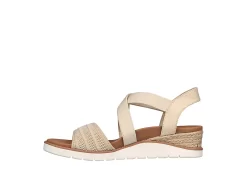 Skechers Womens Arch Fit Beach Kiss Sandal - Natural -Shoe Shop US 01 202836 02