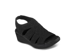 Skechers Womens Pier Lite-memory Maker Sandal - Black