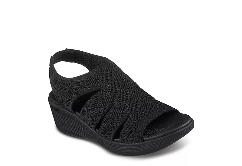 Skechers Womens Pier Lite-memory Maker Sandal - Black 3 Skechers Womens Pier Lite-memory Maker Sandal - Black