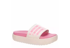 Adidas Womens Adilette Platform Slide Sandal - Pink