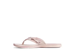 Sperry Womens Seafish Iridescent Sparkle Flip Flop Sandal - Blush -Shoe Shop US 01 203196 03