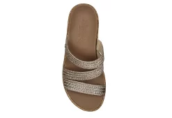 Skechers Womens Beverlee Always Classy Wedge Sandal - Rose Gold -Shoe Shop US 01 203241 03