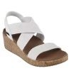 Skechers Womens Beverlee Love Stays Wedge Sandal - White -Shoe Shop US 01 203263 00