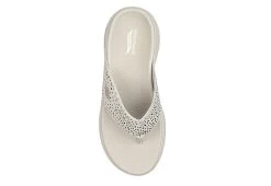 Skechers Womens Dazzle- Arch Fit Flip Flop Sandal - Natural -Shoe Shop US 01 203277 03