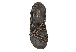 Skechers Womens Reggae Irie Mon Trail Grazer Outdoor Sandal - Chocolate -Shoe Shop US 01 203282 03