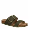 Bjorndal Womens Courtney Footbed Sandal - Olive