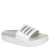Adidas Womens Adilette Platform Slide Sandal - White -Shoe Shop US 01 203333 00