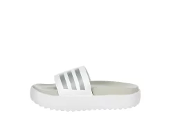 Adidas Womens Adilette Platform Slide Sandal - White 12 Adidas Womens Adilette Platform Slide Sandal - White -Shoe Shop US 01 203333 03