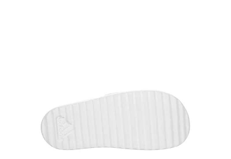 Adidas Womens Adilette Platform Slide Sandal - White 9 Adidas Womens Adilette Platform Slide Sandal - White - Image 7