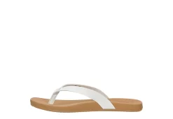 Reef Womens Stella Court Flip Flop Sandal - White -Shoe Shop US 01 203340 03