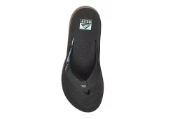 Reef Womens Santa Ana Flip Flop Sandal - Black -Shoe Shop US 01 203343 02