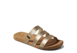 Reef Womens Stella Ruby Slide Sandal - Champagne