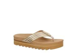 Reef Womens Horizon Shea Hi Slide Sandal - Champagne