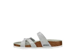 Birkenstock Womens Franca Vegan Footbed Sandal - Silver 12 Birkenstock Womens Franca Vegan Footbed Sandal - Silver -Shoe Shop US 01 203366 03