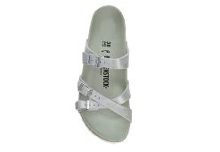 Birkenstock Womens Franca Vegan Footbed Sandal - Silver 14 Birkenstock Womens Franca Vegan Footbed Sandal - Silver -Shoe Shop US 01 203366 05