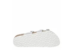 Birkenstock Womens Franca Vegan Footbed Sandal - Silver 15 Birkenstock Womens Franca Vegan Footbed Sandal - Silver -Shoe Shop US 01 203366 06