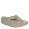 Oofos Womens Oomega Flip Flop Sandal - Khaki 1 Oofos Womens Oomega Flip Flop Sandal - Khaki -Shoe Shop US 01 203392 00