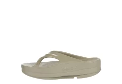 Oofos Womens Oomega Flip Flop Sandal - Khaki -Shoe Shop US 01 203392 03