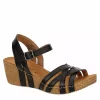 Bjorndal Womens Lily Wedge Sandal - Black -Shoe Shop US 01 203399 00