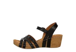 Bjorndal Womens Lily Wedge Sandal - Black 12 Bjorndal Womens Lily Wedge Sandal - Black -Shoe Shop US 01 203399 03