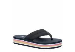 Xappeal Womens Jax Flip Flop Sandal - Navy