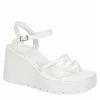 Madden Girl Womens Vaultt Wedge Sandal - White
