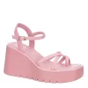 Madden Girl Womens Vaultt Wedge Sandal - Pink -Shoe Shop US 01 203411 00
