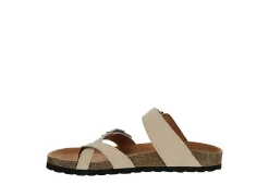 White Mountain Womens Gracie Footbed Sandal - Tan -Shoe Shop US 01 203417 03