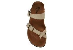 White Mountain Womens Gracie Footbed Sandal - Tan -Shoe Shop US 01 203417 05