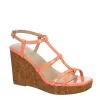 Michael By Michael Shannon Womens Natalia Wedge Sandal - Coral -Shoe Shop US 01 203419 00
