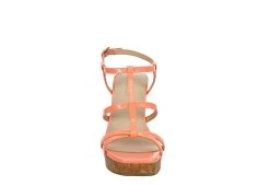 Michael By Michael Shannon Womens Natalia Wedge Sandal - Coral -Shoe Shop US 01 203419 02
