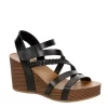 Xappeal Womens Maggy Wedge Sandal - Black -Shoe Shop US 01 203423 00