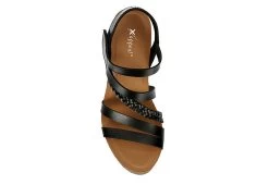Xappeal Womens Maggy Wedge Sandal - Black -Shoe Shop US 01 203423 05