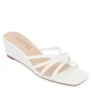 Journee Collection Womens Blayke Wedge Slip On Sandal - White 1 Journee Collection Womens Blayke Wedge Slip On Sandal - White -Shoe Shop US 01 203653 00