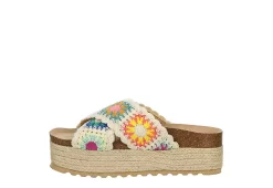 Dirty Laundry Womens Plays Platform Sandal - Natural -Shoe Shop US 01 203663 03