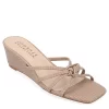 Journee Collection Womens Blayke Wedge Slip On Sandal - Taupe 2 Journee Collection Womens Blayke Wedge Slip On Sandal - Taupe -Shoe Shop US 01 203694 00