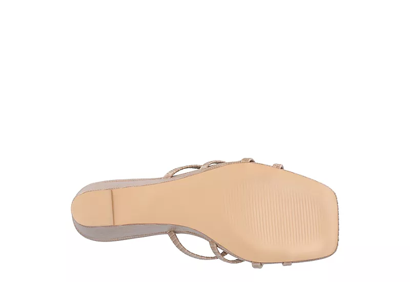 Journee Collection Womens Blayke Wedge Slip On Sandal - Taupe 9 Journee Collection Womens Blayke Wedge Slip On Sandal - Taupe - Image 7