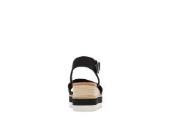 Toms Womens Diana Wedge Sandal - Black -Shoe Shop US 01 203716 02