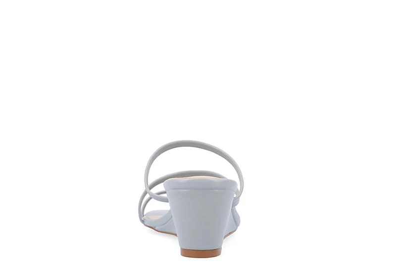 Journee Collection Womens Takarah Wedge Slip On Sandal - Blue 7 Journee Collection Womens Takarah Wedge Slip On Sandal - Blue - Image 5