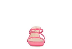 Journee Collection Womens Takarah Wedge Slip On Sandal - Pink -Shoe Shop US 01 203887 02