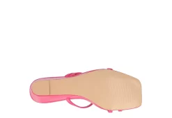Journee Collection Womens Takarah Wedge Slip On Sandal - Pink -Shoe Shop US 01 203887 06