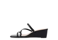 Journee Collection Womens Takarah Wedge Slip On Sandal - Black 12 Journee Collection Womens Takarah Wedge Slip On Sandal - Black -Shoe Shop US 01 203888 03