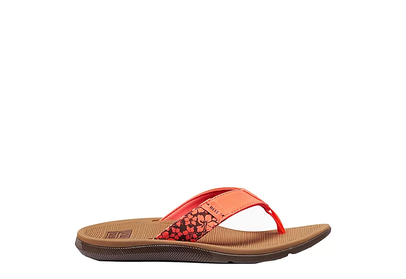 Reef Womens Santa Ana Flip Flop Sandal - Coral 4 Reef Womens Santa Ana Flip Flop Sandal - Coral - Image 2