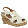 Jellypop Womens Lisbon Wedge Sandal - Natural