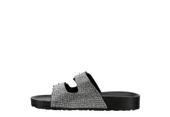 Madden Girl Womens Teddy Footbed Slide Sandal - Black -Shoe Shop US 01 250030 03