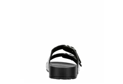 Madden Girl Womens Teddy Footbed Slide Sandal - Black -Shoe Shop US 01 250030 04