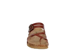 Bjorndal Womens Sami Footbed Sandal - Cognac -Shoe Shop US 01 250078 02